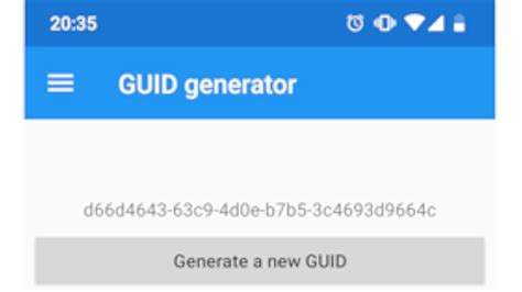 Generate GUID tool - App on Amazon Appstore