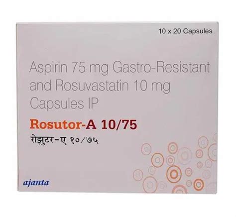 ROSUTOR A10/75 MG TAB - Medehub