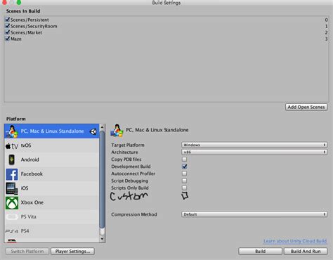 Image result for Build Settings Unity