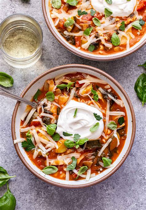 Vegetarian Lasagna Soup Recipe at Marie Renda blog