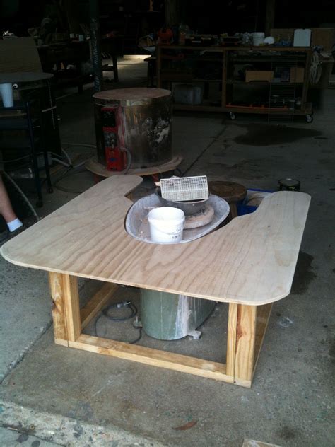 A wheel table setting up your pottery studio marian williams pottery ...
