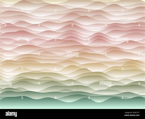 Abstract curves background. Smooth curves with gradients in soft green ...