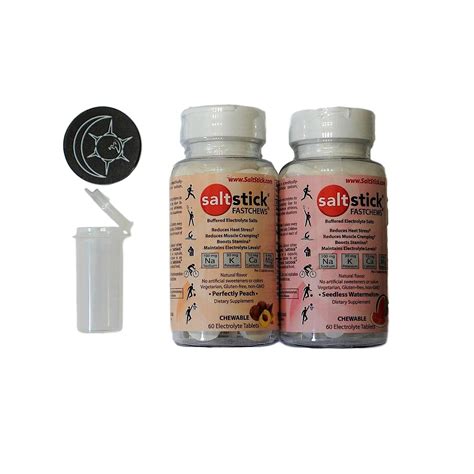 SaltStick FASTCHEWS® Variety 2-Pack - 60 Count Bottles of Peach ...