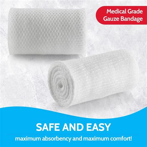 Buy Gauze Bandage Rolls - 4 Yards Per Roll of Medical Grade Gauze ...