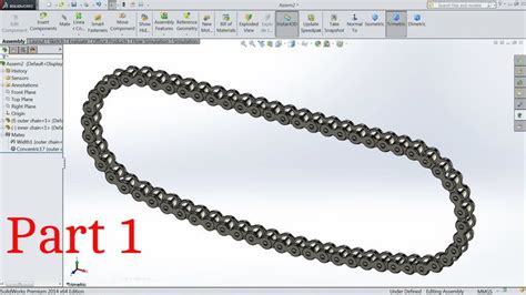 Image result for SolidWorks Chain Pattern Tutorial