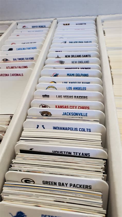 Buy 32) Sports Card Dividers with 32 FREE NFL Teams Logos Labels Online ...