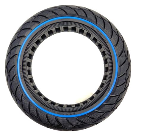 Opona 10 x 2,5 - 6,5 pełna bezdętkowa niebieska Motus Scooty 10 ...