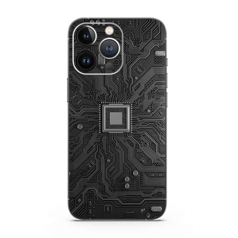 Black Circuit Mobile Skins