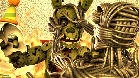 Image result for Springtrap X Ennard Fanart