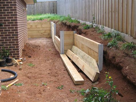 Wooden Retaining Wall