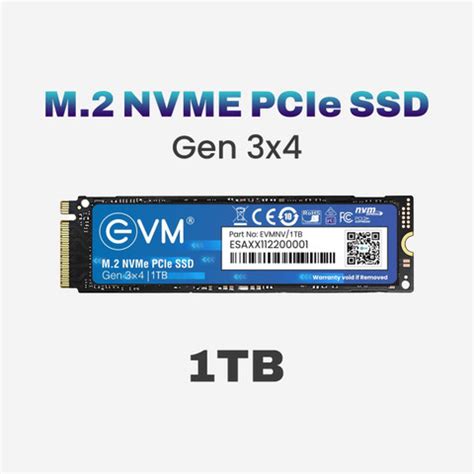 EVM EVMNV 1 TB Desktop, Laptop, All in One PC's Black PCIe NVMe ...