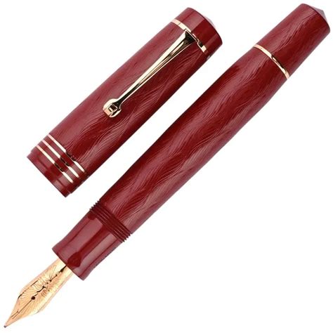 Leonardo MZ Grande Audace Art Nouveau No.6 Fountain Pen - Red Granata GT F