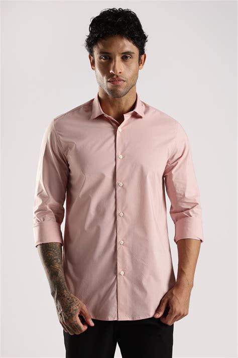 Buy Textured Cotton Shirt for Men with Dobby Weave Green - Blu Mnky