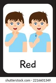Image result for ASL Color Red