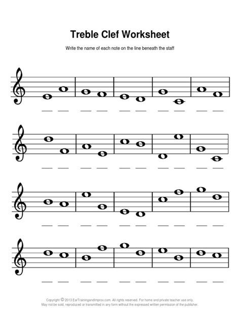 Image result for Rhythm Exercises Treble Clef