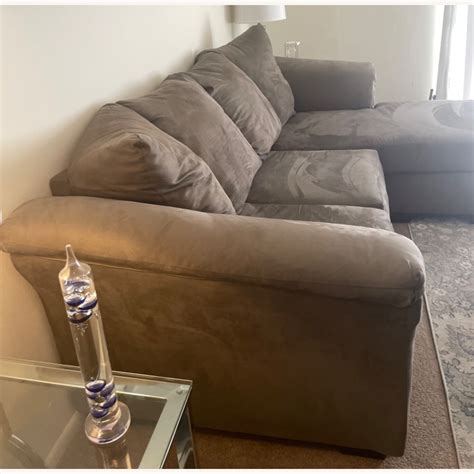 Ashley Furniture Grey Sofa Chaise - AptDeco
