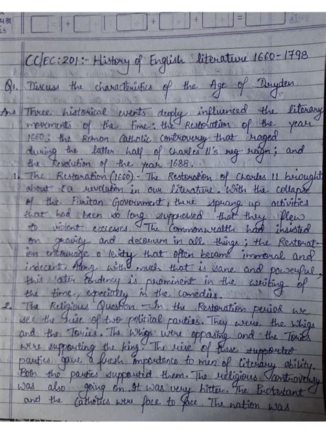 Image result for Handwritten Notes of Bed Course Code 201