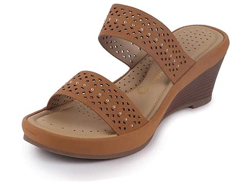 Bata Comfit Women's Leather Slip On Wedge Slipper: Amazon.in: Shoes ...