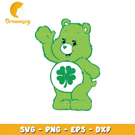 Green Care Bear SVG PNG EPS DXF – DreamSVG Store