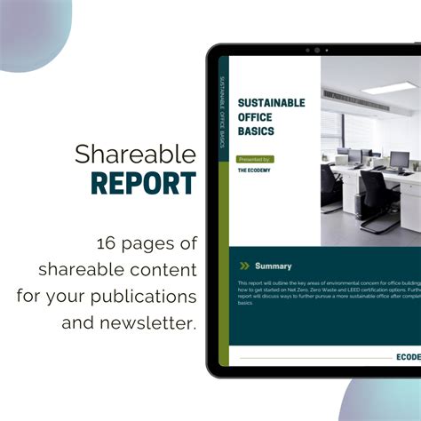 Sustainable Office Basics PDF Report - The Ecodemy