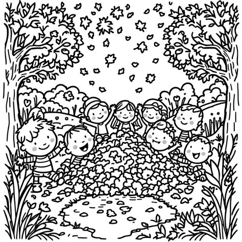 Fall Leaves Free Coloring Pages