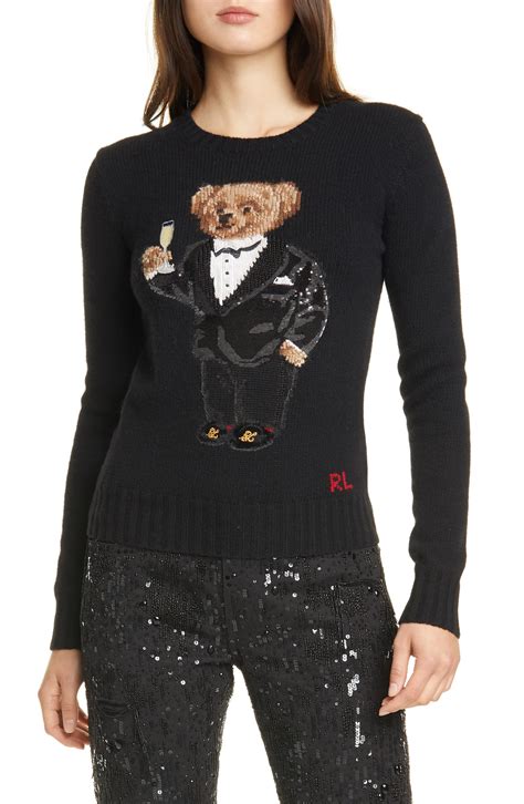 Polo Ralph Lauren Tux Bear Crewneck Sweater available at #Nordstrom