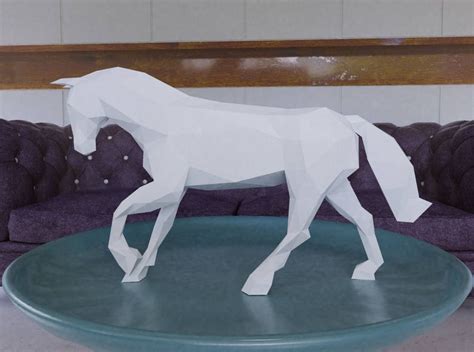 HORSE DIY 3D Papercraft PDF Paper Sculpture Template Origami - Etsy India