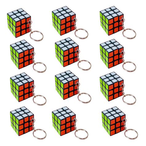 PACK OF 12 | Mini Rubik’s Cube with keyring for Return Gift -14 per pc ...