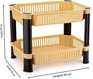 FLOWIN Fruits/Vegetables Kitchen Rack Plastic Price in India - Buy ...