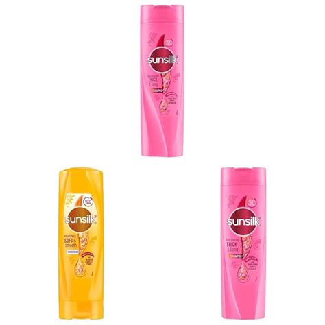 Buy Sunsilk Lusciously Thick & Long Shampoo 360 ml & Sunsilk Nourishing ...