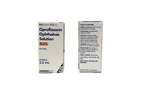 Ciprofloxacin HCl 0.3% Drops Bottle 2.5 mL