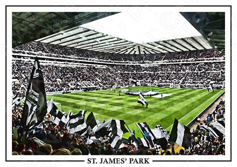 Newcastle United Poster St James Park Wall Art St James' - Etsy UK