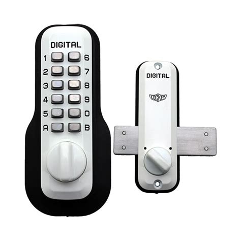 Lockeyusa Mechanical Keyless Surface Mount Deadbolt, M220, White M220WH ...