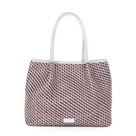 Calonge - Handwoven Moulinet Leather Shoulder Bag - Women