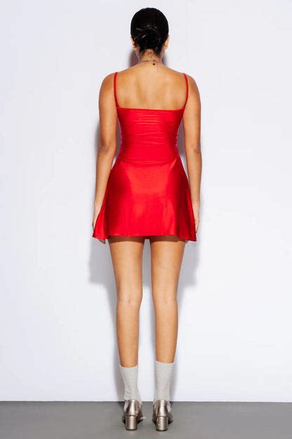 FREAKINS Goody Satin Dress // Red – Rocket