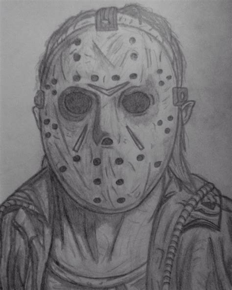 How To Draw Jason Voorhees Mask - Drawing Tips Guide