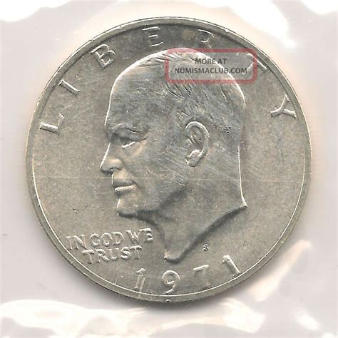 10 Pack 1971 Uncirculated Blue Eisenhower Silver Dollars 40% Silver In Ogp