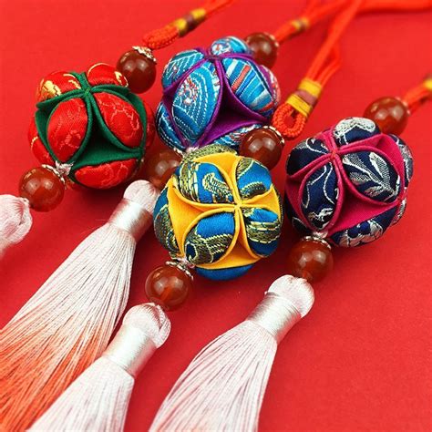 [山与西]山西礼物香包文创手工布艺绣球挂件非遗非物质文化太原_太原