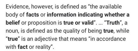 It is an information indicating whether a belief is true or valid ...
