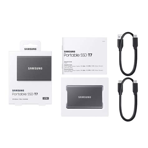 Samsung T7 2TB USB-C Grey Portable External SSD – tpstech.in