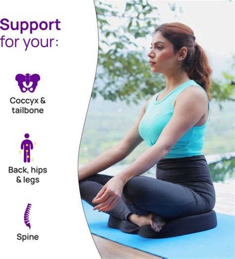 Frido Ultimate Coccyx Seat Cushion with Cooling Effect Memory Foam ...