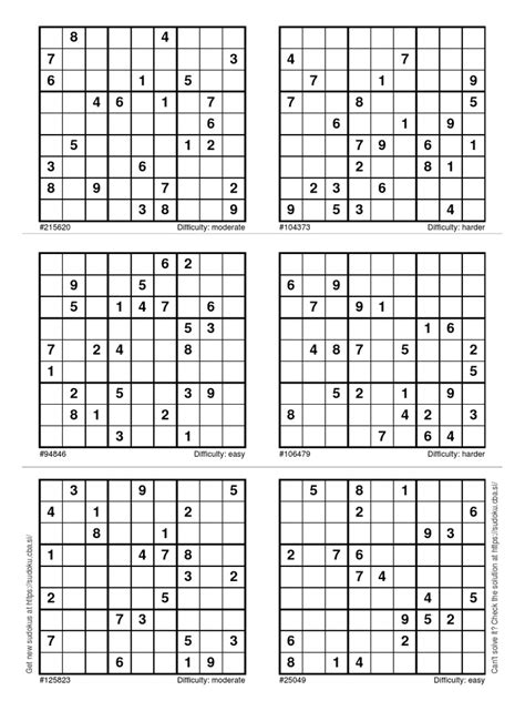 Sudoku Print Outs 的图像结果