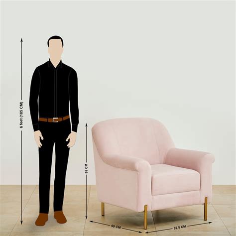 Buy Monarch Fabric Accent Chair - Pink from Home Centre at just INR 19995.0