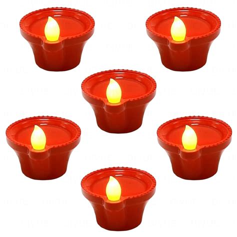 Buy NAXUE Water Sensor Diya Lights Electric Flameless & Smokeless LED ...