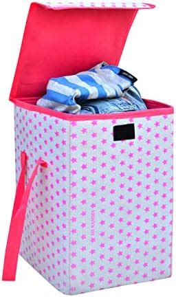 AmazonBasics 2-Tier Foldable Laundry Basket / Organizer with Magnetic ...