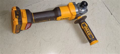 INGCO 20V Cordless Angle Grinder Machine, Cutter machine, Variable ...
