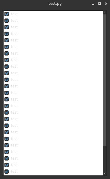 Image result for QScrollArea Python