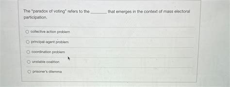 Paradox of Voting 的图像结果