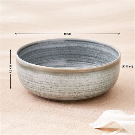 Buy Natura Grizzle Stoneware Serving Bowl - 1.3L from Home Centre at ...
