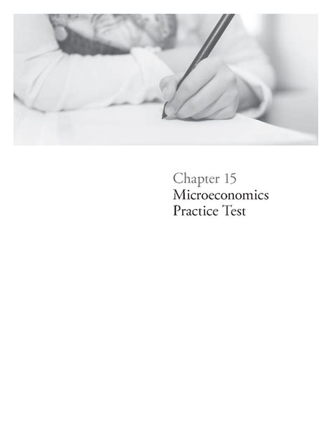 Microeconomics Practice Test - Chapter 15 Microeconomics Practice Test ...